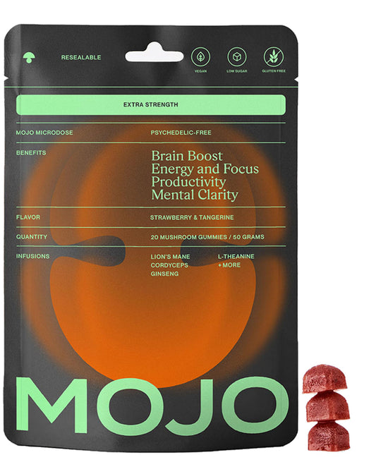 Extra Strength Brain Boost Gummies - Strawberry Tangerine