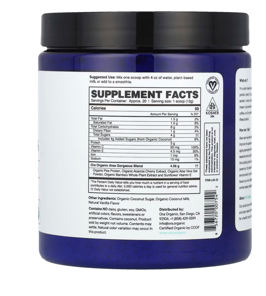 Plant-based Collagen-Boosting Powder vanilla