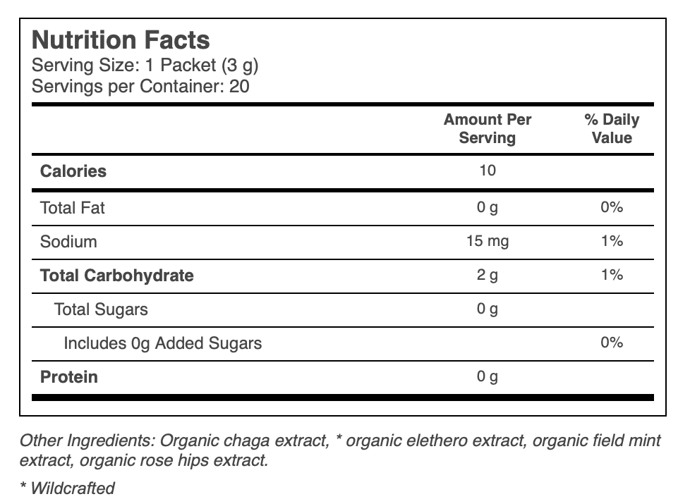 Four Sigmatic Protect Organic Elixir Mix Chaga - 20 Packets