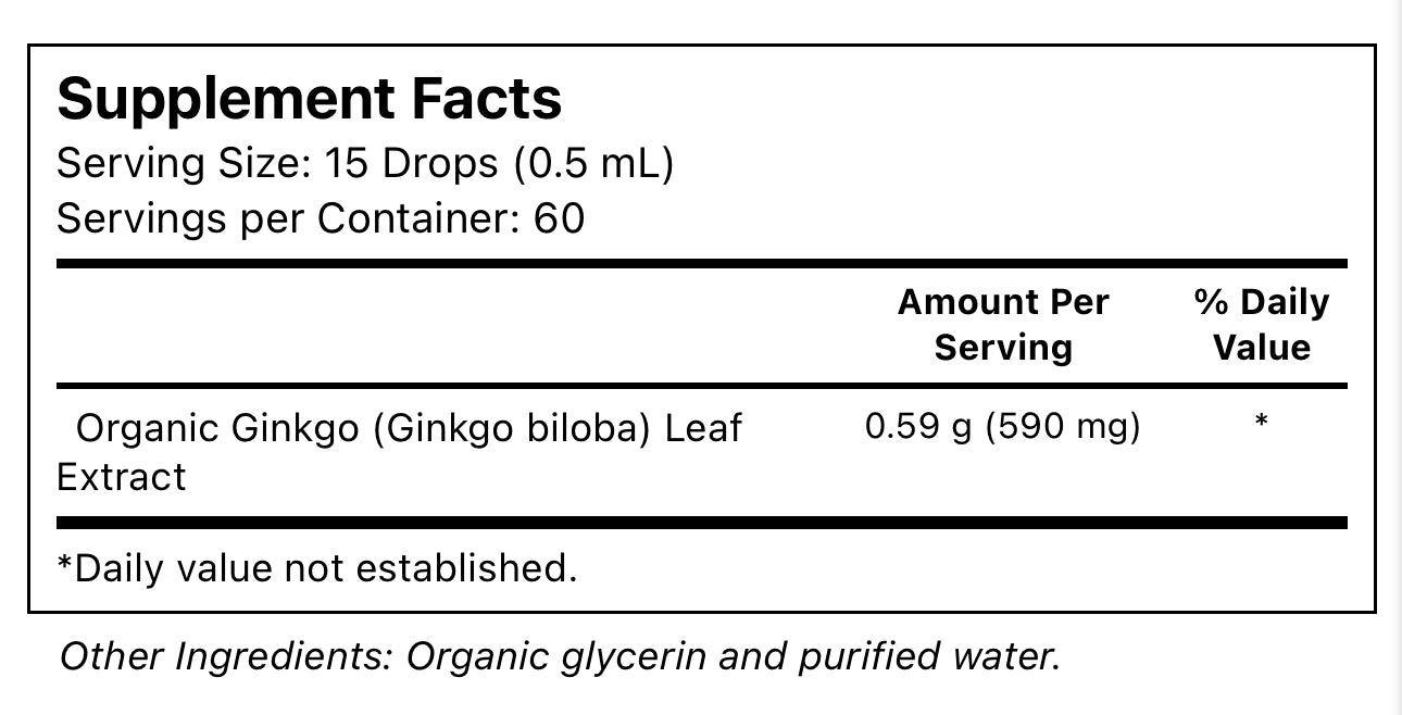 MaryRuth's Organic Ginkgo Leaf Drops