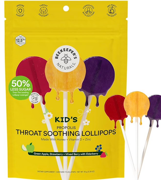 Kids Throat Soothing Lollipops